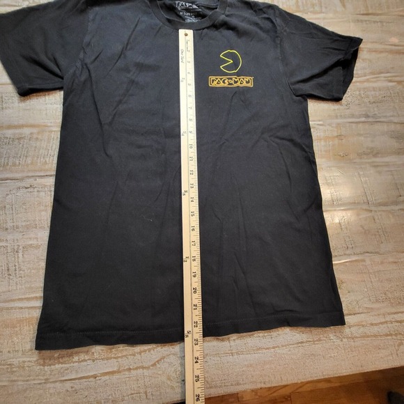 PACMAN GAME GRAPHIC T SHIRT Mens Small Black Arcade - Picture 5 of 6